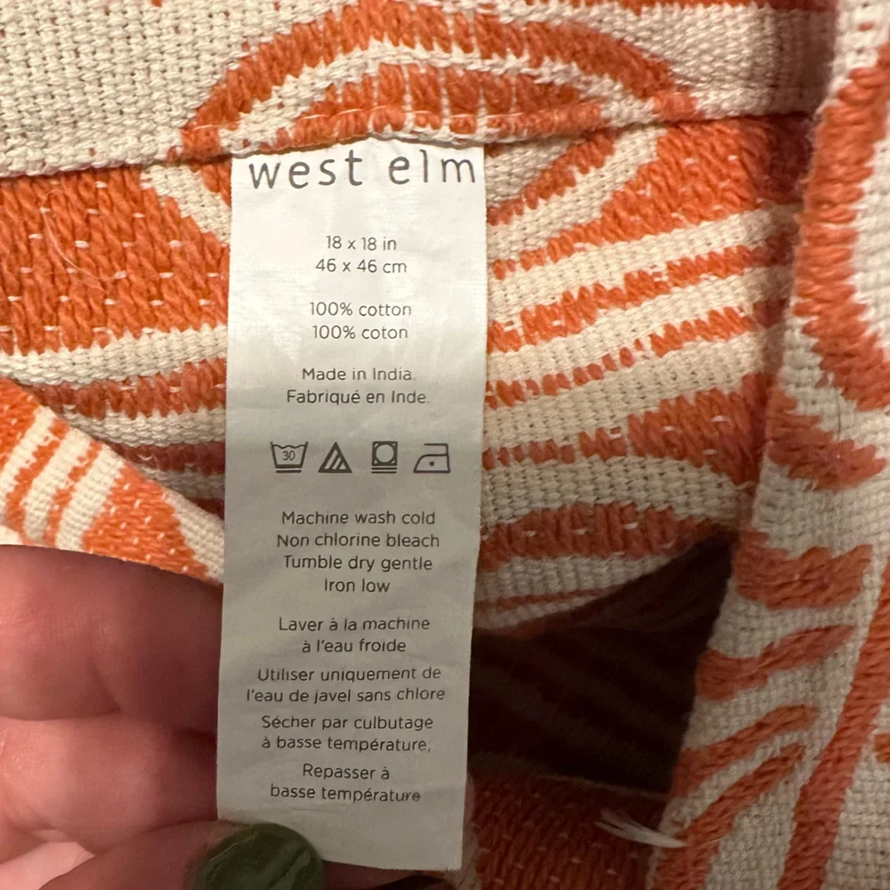 West Elm 18x18 Pillow Cover